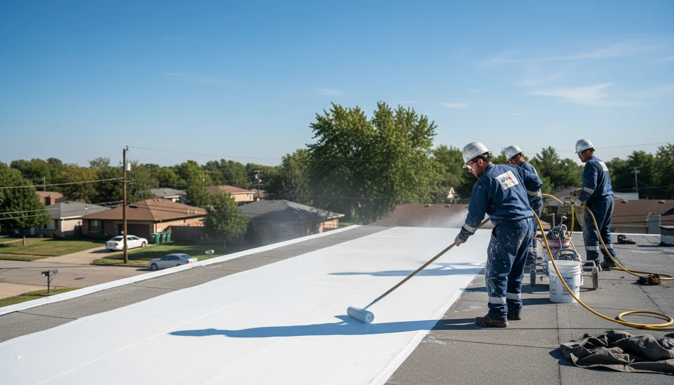 Commercial roof coating in San Perlita, TX near me